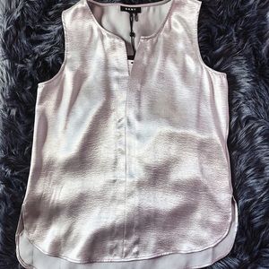 Flowy Metallic Tank Top